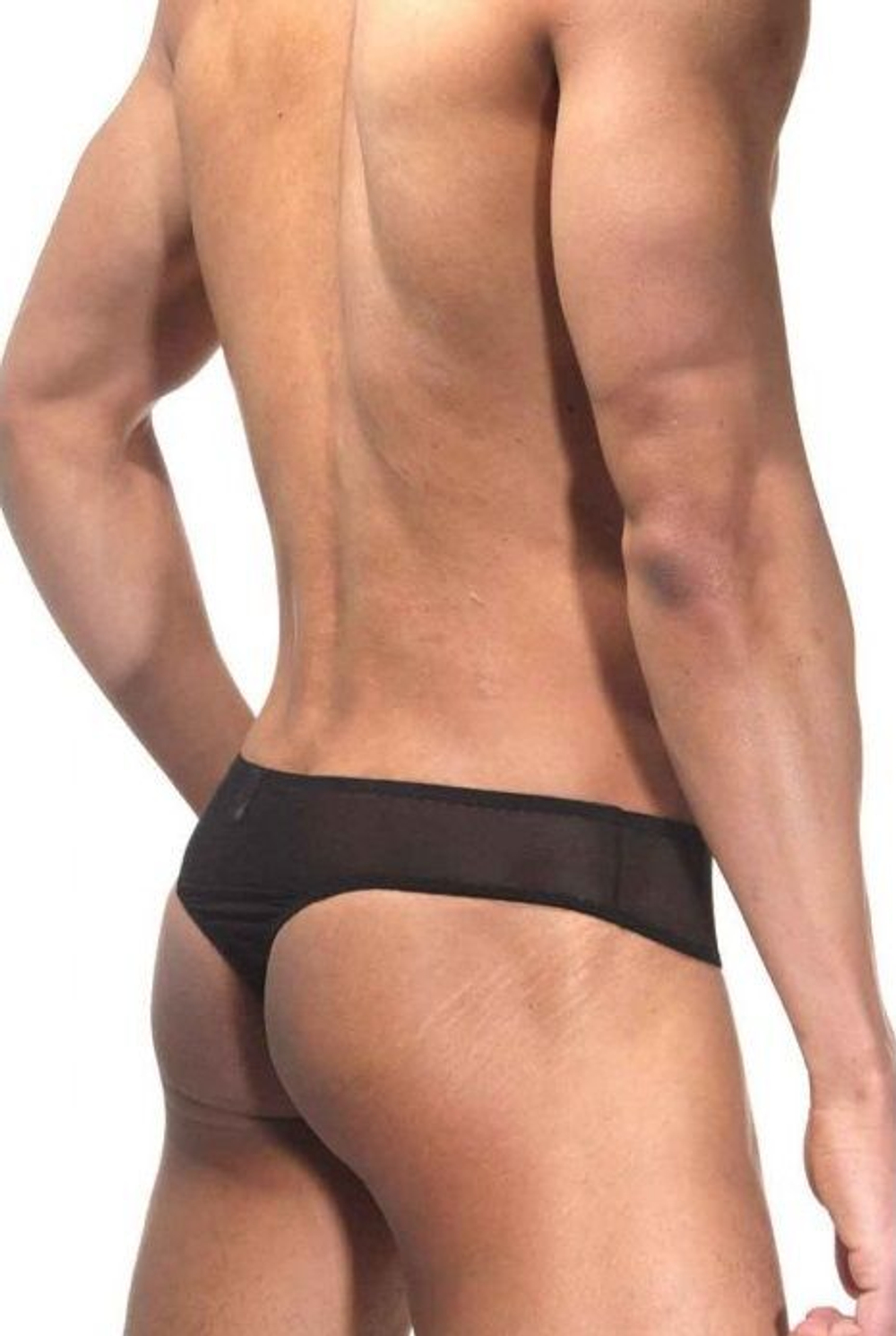 Мужские трусы-тонги с низкой посадкой (Размер: L-XL) (Цвет: черный)