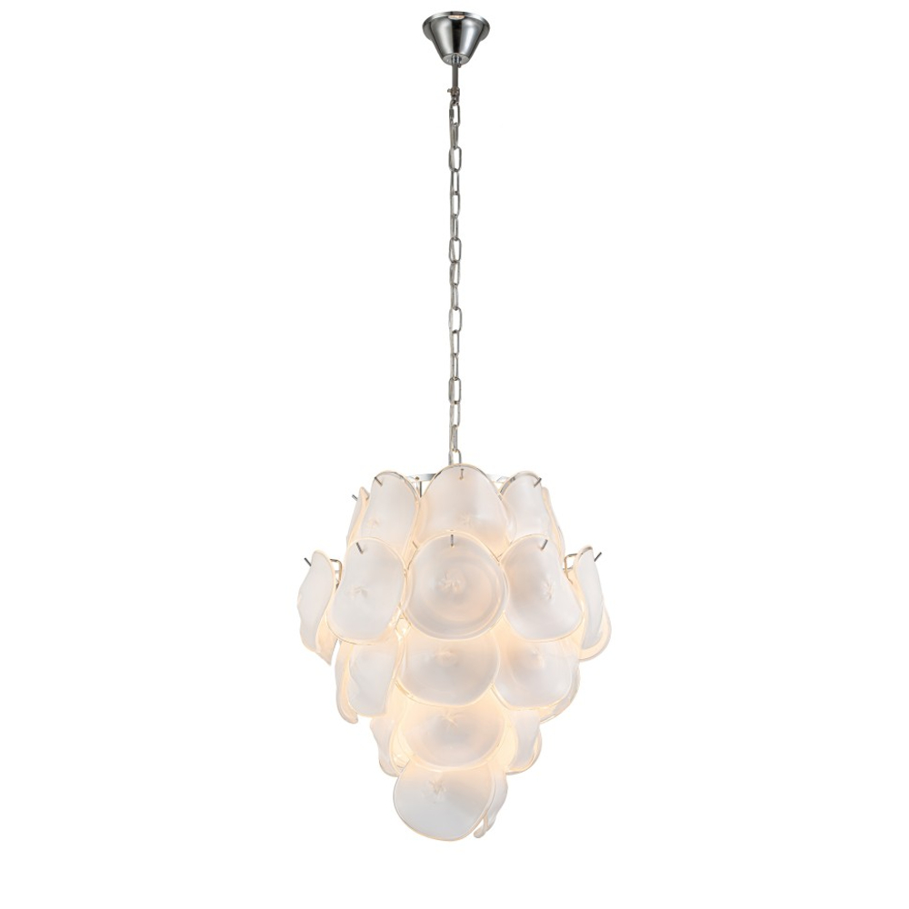 Подвесная люстра Belfast Dublin 6002 / 500 CH WH Хром / Белый