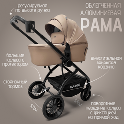 Модульная коляска BubaGO Lotta Thermo 3в1