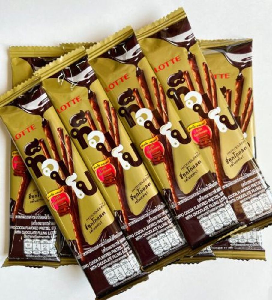 Палочки Toppo с какао начинкой 11 г.,скидка