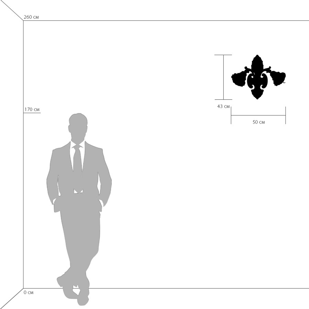 696622 Бра ROSATA 2х60W E14 ЗОЛОТО