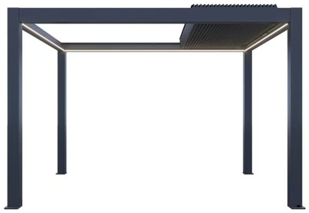 Пергола моторизованная 3х4 м Tagliamento Pergola 150 Series, темно-серый