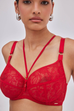 Красный бюстгальтер с мягкой +size чашкой Chiara (Размер: 85J) (Цвет: красный)