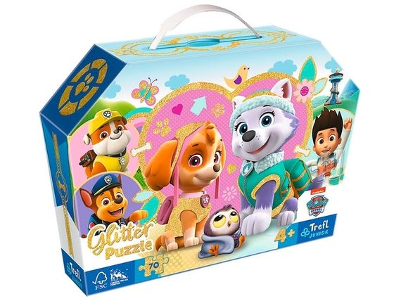 Puzzle &quot;70 glitter in a box&quot; - Lovely Skye and Everest / Viacom