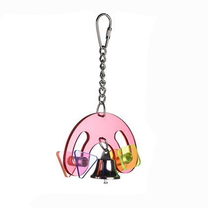 BRIKO Игурушка для птиц "Дуга с колокольчиком", 18*12 см