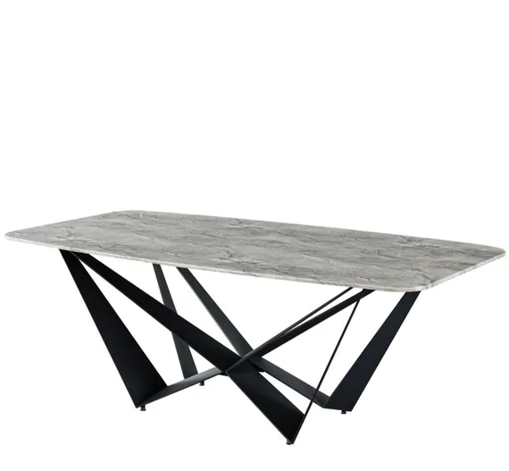 Обеденный стол Stellmar 200х100 см, серый мрамор