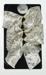 Набор бантов Римское кружево 10x10 см. 4 шт, жемчужный, Kaemingk (445331/5)