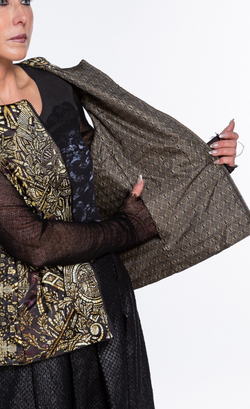 Двусторонний жилет "Три Империи", по мотивам мозаики «Русское оружие»