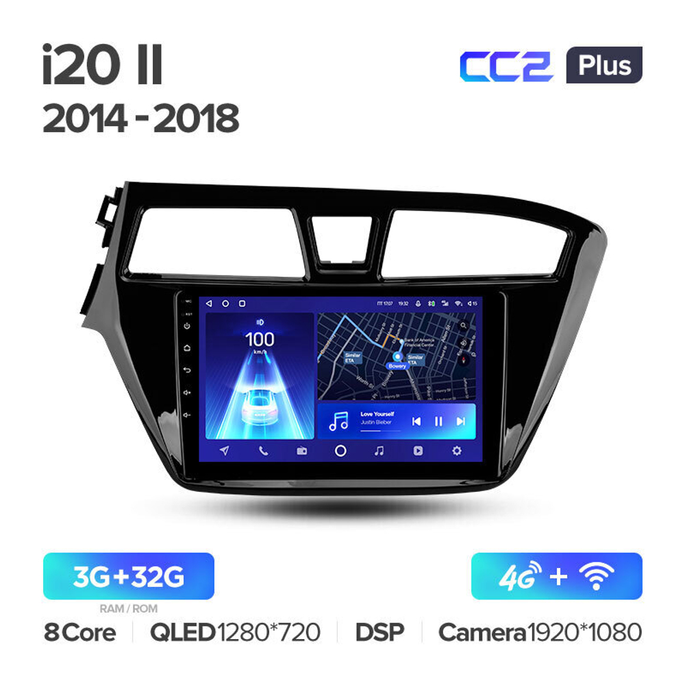 Teyes CC2 Plus 9" для Hyundai i20 2014-2018