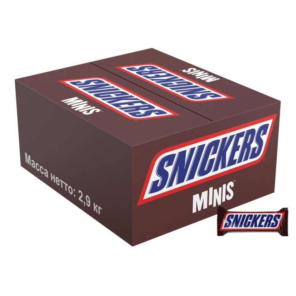 Шоколадные батончики Snickers Minis 2,9 кг x 2 шт