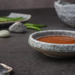 Соусник 70 мл d 9,2 см h2,5 см круглый Stone Untouched Taiga P.L. Proff Cuisine [1]