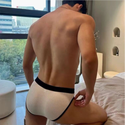 Мужские трусы брифы белые Romeo Rossi RR2081-1