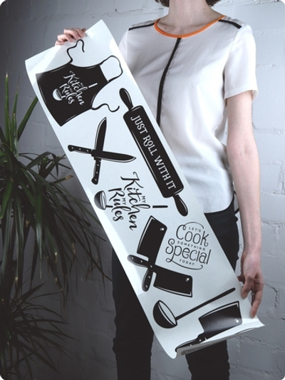 Интерьерные наклейки для кухни декоративные стикеры на холодильник, фартук и стену