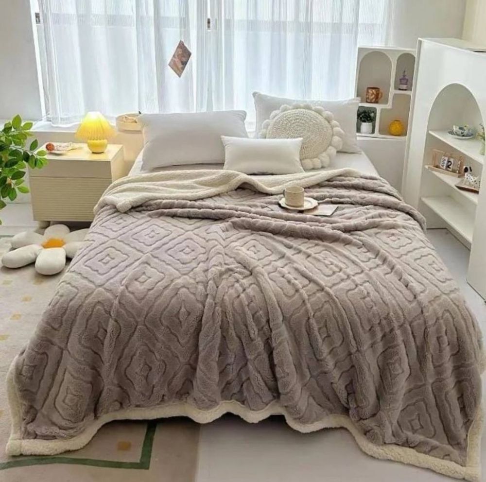 Плед РОМБ ВЯЗКА 2сп