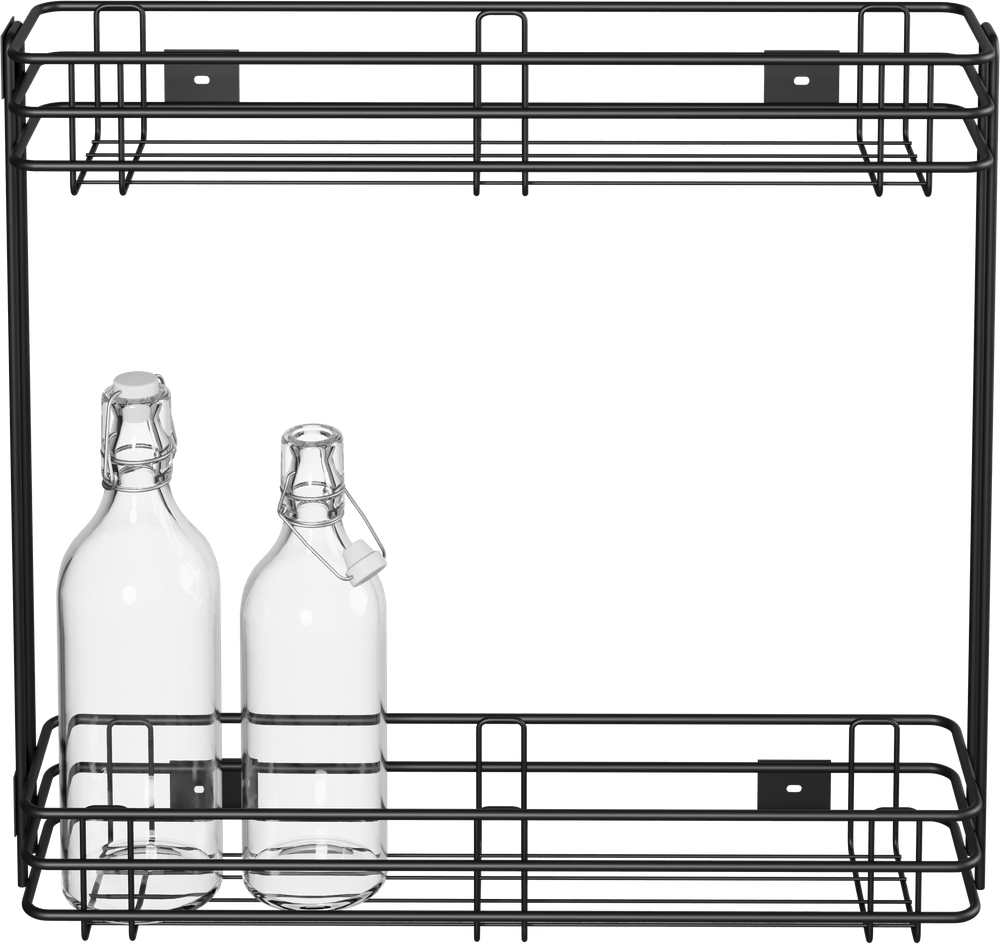 Полка Domaci Феррара 150-я D24760 для бутылок, черный муар