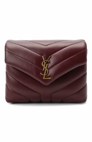 Сумка Saint Laurent Loulou Toy бордовый