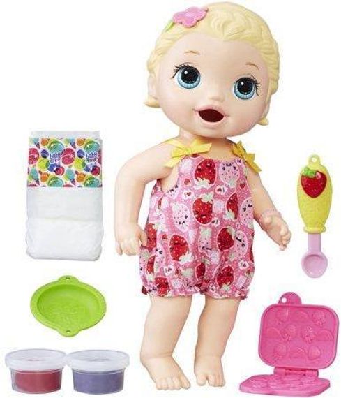 Кукла Hasbro Baby Alive Малышка Блондинка и снеки Baby Alive