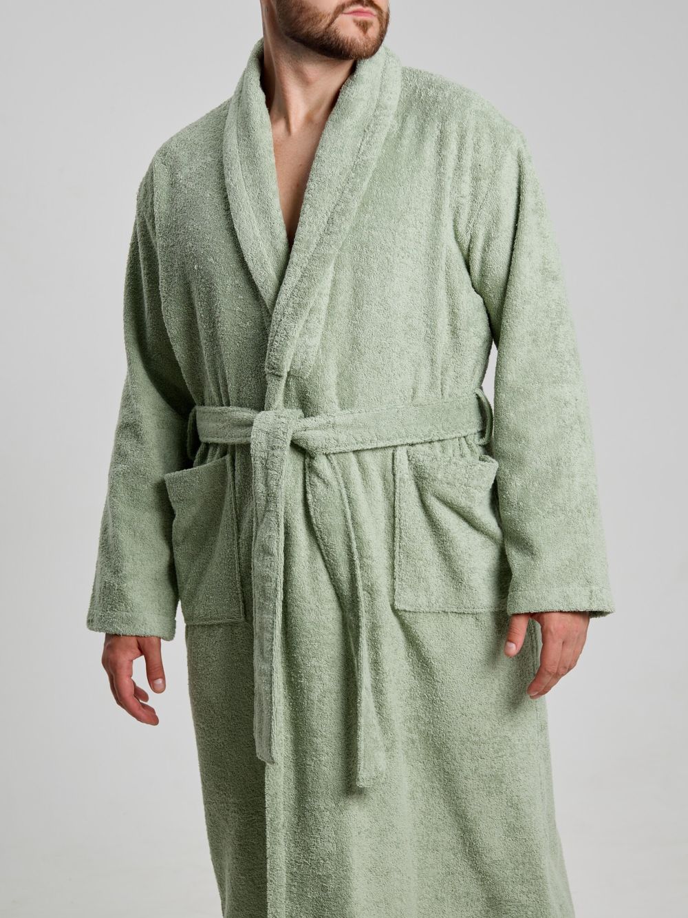 Халат мужской Комфорт-4 Виотекс СВ.- ОЛИВКОВЫЙ