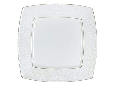 Тарелка десертная 20см Снежная королева квадрат (16616)