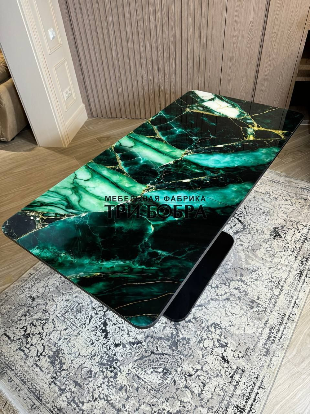 Кухонный стол "Тор", малахит