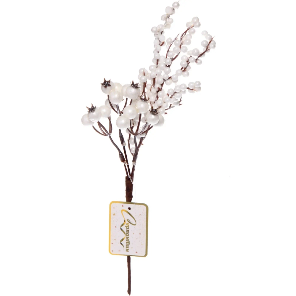 Ветка декоративная «Снежное утро» 33 см