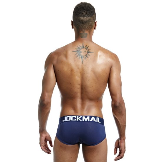 Мужские трусы брифы темно-синие JOCKMAIL JM2023-16