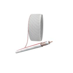 ЭРА Кабель коаксиальный SAT 50 М, 75 Ом, Cu/(оплётка Cu 75%), PVC, цвет белый, бухта 50 м | 