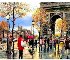 Алмазная вышивка "Мой любимый Париж", 40x50 см