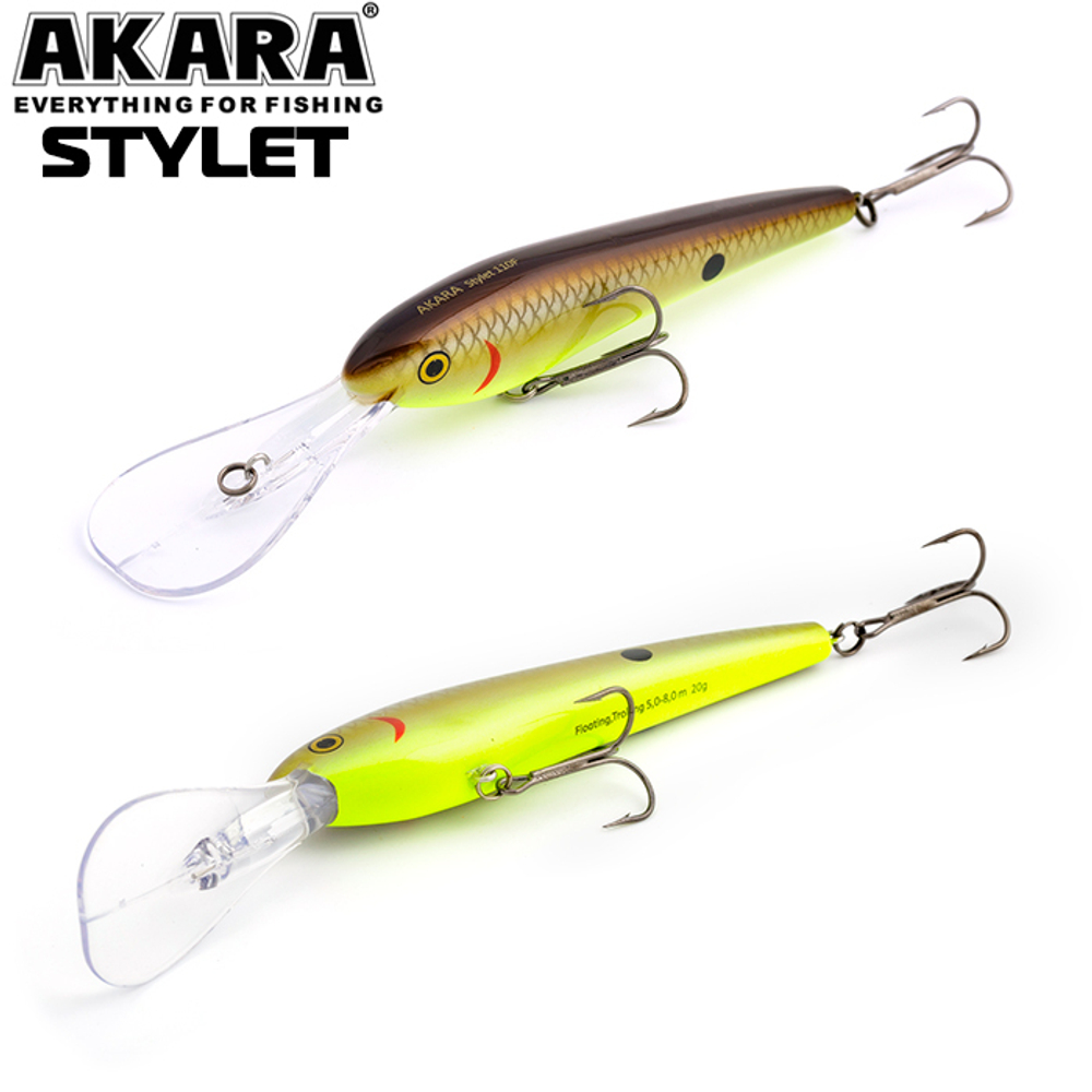Воблер Akara Stylet 90F 16 гр. (4/7 oz 3,5 in) A64