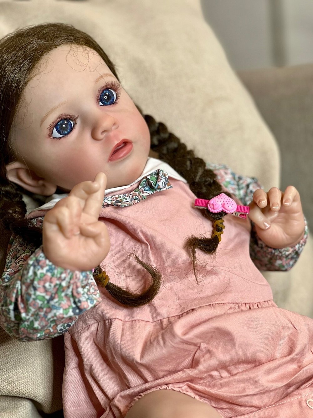 Кукла Реборн мягконабивная 60см в пакете (FA-141)