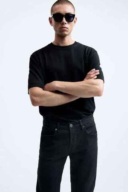 ZARA ДЖИНСЫ SLIM FIT, ЧЕРНЫЙ