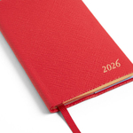 Smythson Ежедневник 2026 Panama Weekly Diary with Pocket, Navy