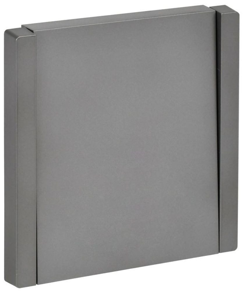 Выключатель 1-кл. FORTE&amp;PIANO 10А FP510 с самовозвратом сталь IEK FP-V14-0-10-1-K46