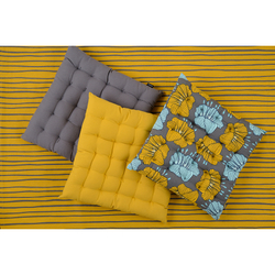 Скатерть 170х170 Tkano Prairie Полоски горчичная TK20-TC0008