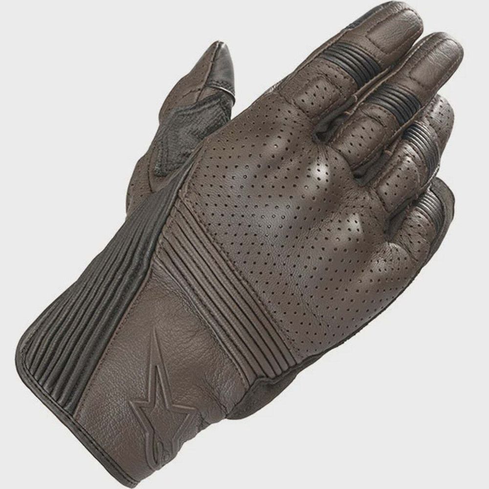 Мотоперчатки кожаные ALPINESTARS MUSTANG V2 GLOVES табачно-коричнево-черный