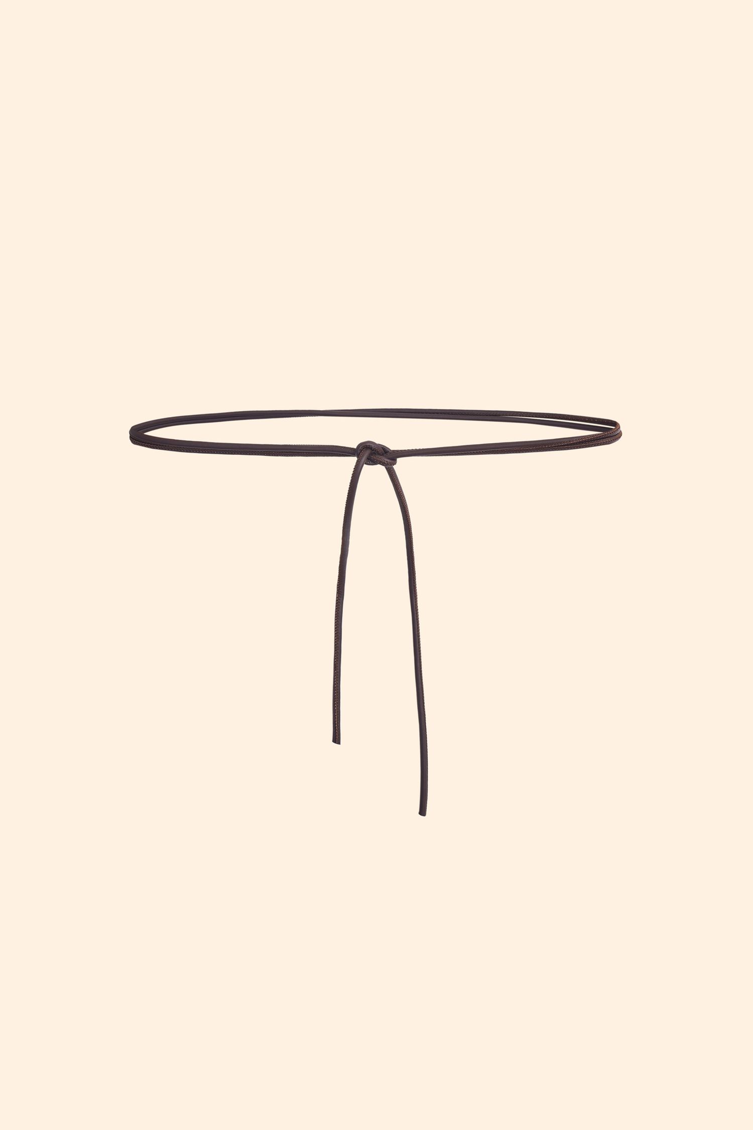 Пояс-шнурок из кожи (Укрощение строптивой), коричневый