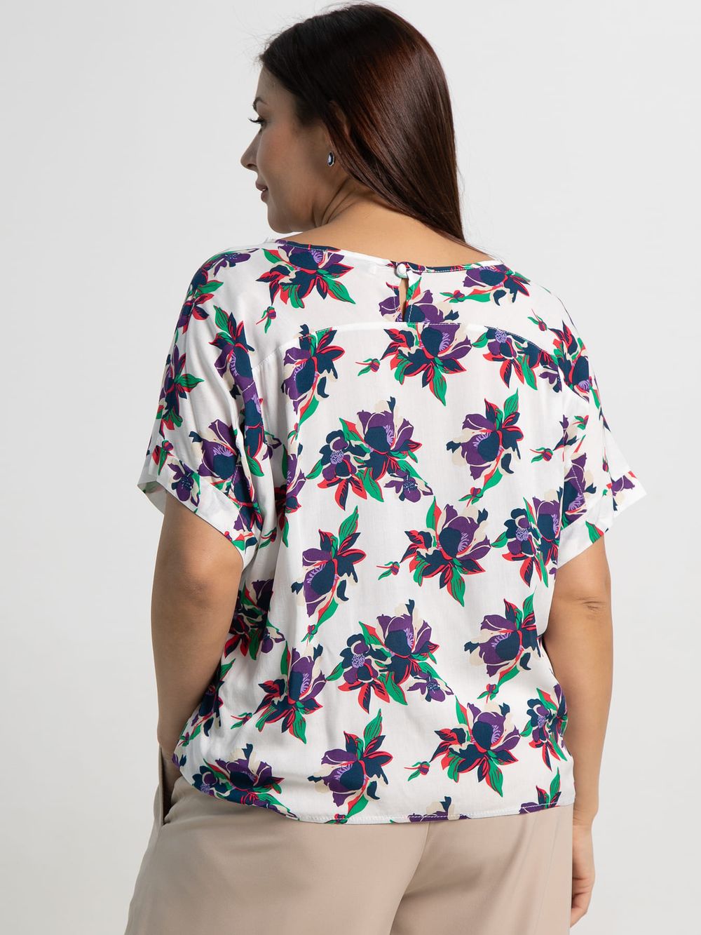 Блуза Элина (белая) Б15249-13М LT Collection