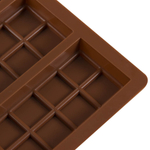 Форма силиконовая для шоколада "Шоколадные плитки" 25*16,5 см, 6 ячеек
