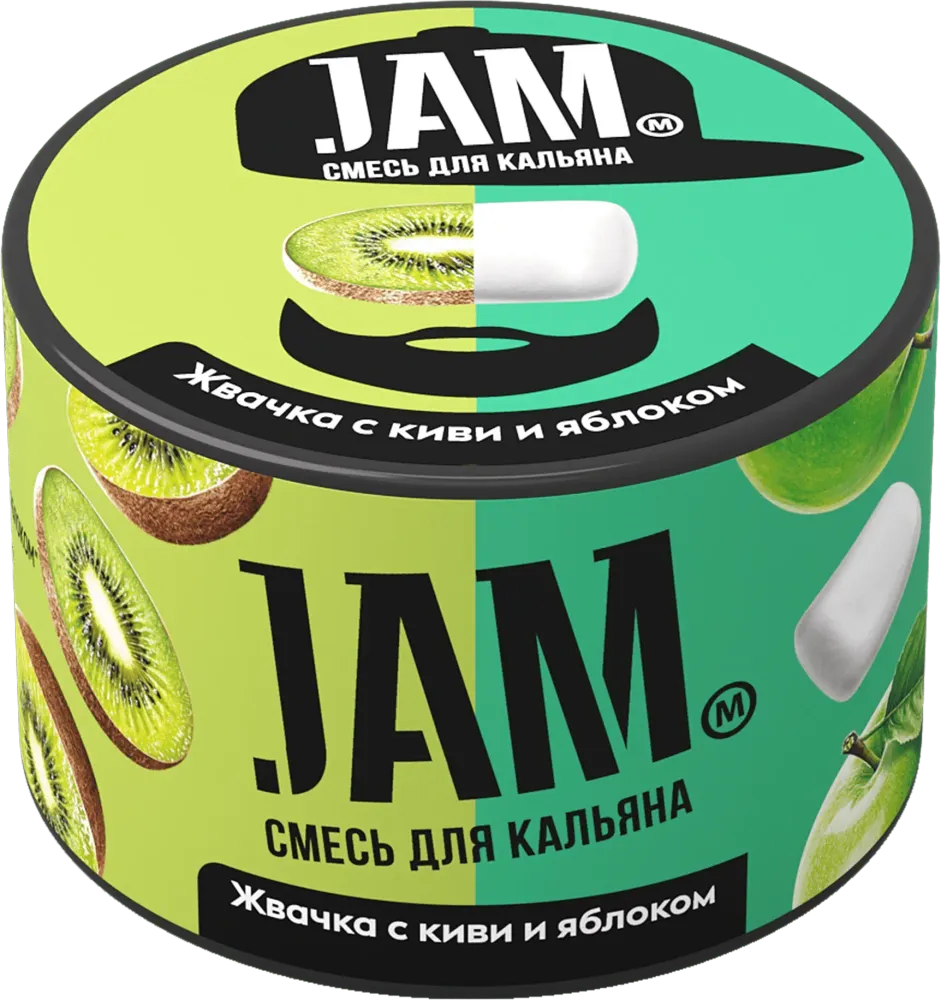 JAM Жвачка с киви и яблоком 50г