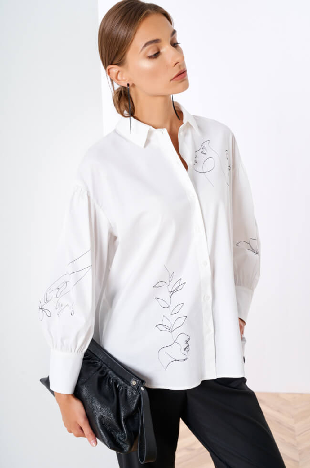 22328 Блузка женская (белый)
