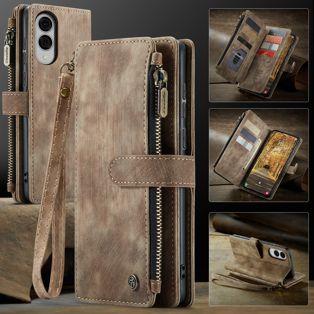 Многофункциональный чехол-кошелек CaseMe 3 in 1 Matte Wallet для Samsung Galaxy S25 Edge