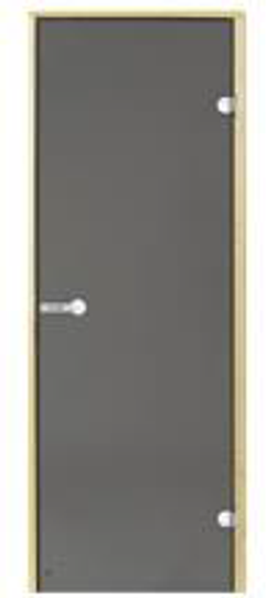 HARVIA Двери стеклянные 7/19 коробка ольха, сатин D71905L