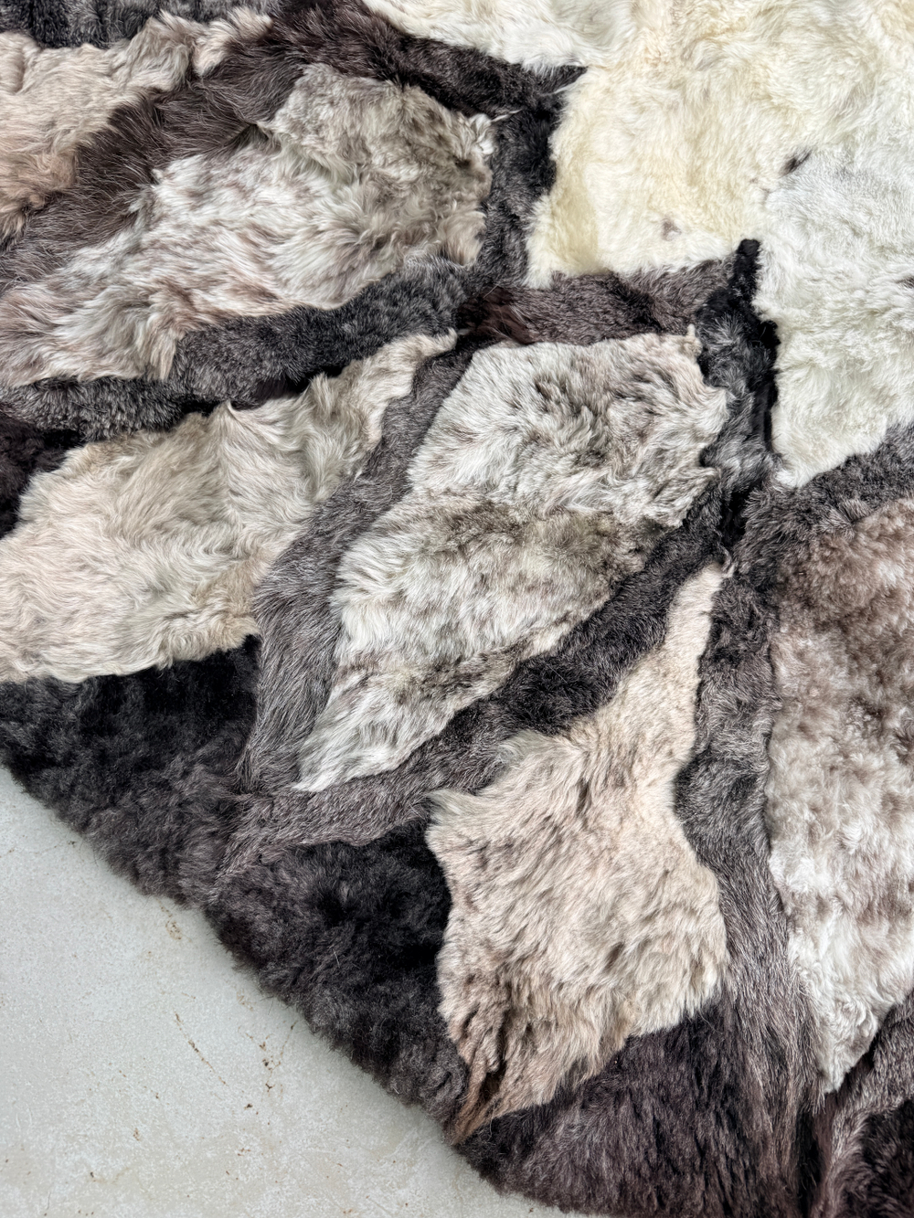 Ковер шкура натуральная овчина меховой