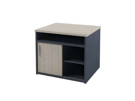 Тумба под аппаратуру с дверью-купе 700х590х600 I-280 Акация Морава/Антрацит
