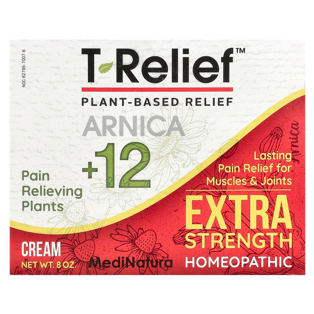 MediNatura, T-Relief™, крем с арникой +12, 240 мл (8 унций)