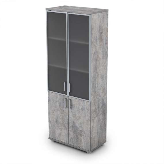 6Ш.005.4 Шкаф для документов высокий со стеклом (800*450*2116)