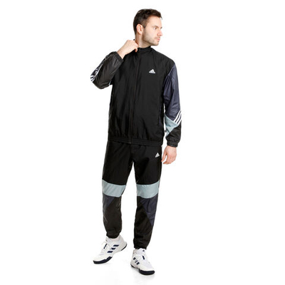 Мужские теннисные Костюмы adidas Woven Fut Retro Tracksuit Men - Black, Multicoloured