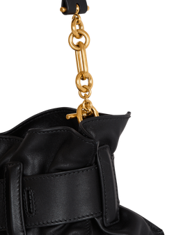 Balmain Мини-сумка Anthem из телячьей кожи, черный