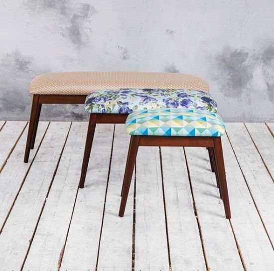 Банкетка Б СТ 06 (тон Орех/ткань Bristol Romb 01)