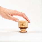 Деревянная рюмка (стопка, шот) из древесины сибирского кедра для крепких напитков. R45